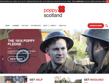 Tablet Screenshot of poppyscotland.org.uk